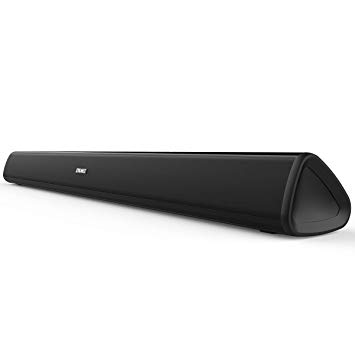 Soundbar, SAKOBS TV Soundbar with Wired & Wireless Bluetooth 4.2 Speaker and Wall Mount, Three Equalizer Mode Audio Speaker for Home Theater, Optical/Aux/RCA Connection, Remote Control