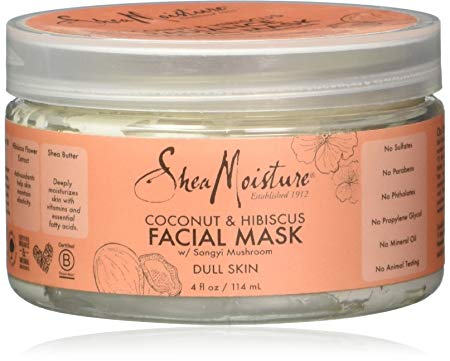 Shea Moisture Coconut Hibiscus Facial Mask W Songyi Mushroom