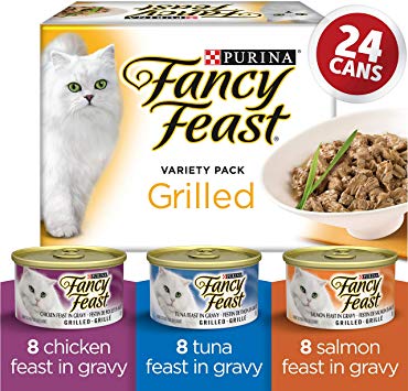 Fancy Feast Grilled Wet Cat Food Variety Pack, 85 g (24 pack)