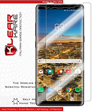 KlearKare Invisible Screen Shield Protector for Samsung Galaxy Note 8 (Case Friendly) | (HD) Clear | Self Healing Nano Technology | Bubble Free
