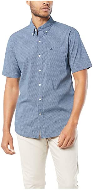 Dockers Men's Classic Fit Short Sleeve Signature Comfort Flex Shirt (Standard and Big & Tall)