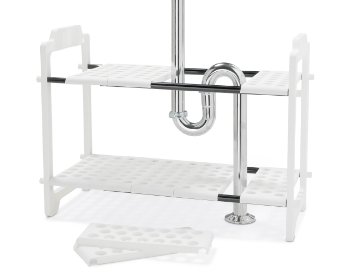 Madesmart 17-1/4 H by 11 W by 18-1/4 L,  18-1/4 to 32-Inch Expandable Under sink Shelf Organizer