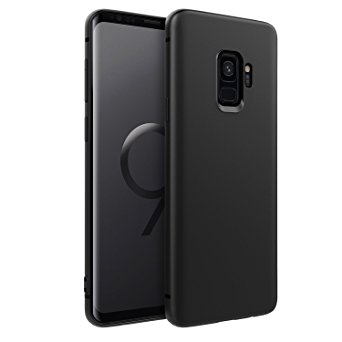 Samsung Galaxy S9 Case, EasyAcc Black TPU Cover Phone Case Matte Finish Slim Profile Phone Protectors for Samsung Galaxy S9 5.8