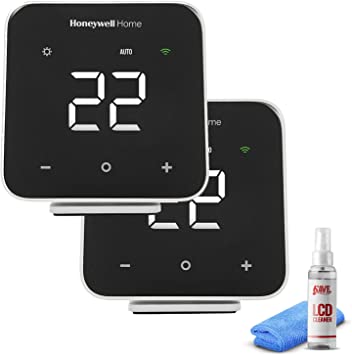 Honeywell 2-Pack D6 Pro Wi-Fi Ductless Controller Black   6Ave Cleaning Kit