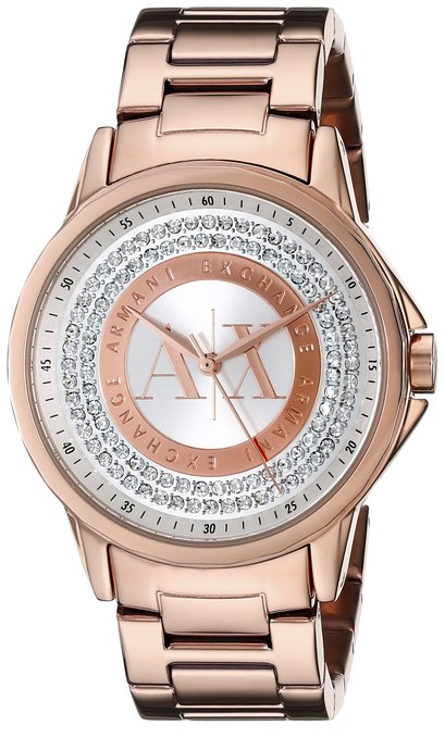 Armani Classic AX4322 Women's Wrist Watches, Silver Dial