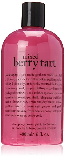 Philosophy Mixed Berry Tart Shampoo Bath and Shower Gel, 16 Ounce