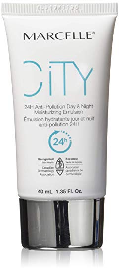 Marcelle City 24H Anti-Pollution Day & Night Moisturizing Emulsion, Hypoallergenic and Fragrance-Free, 1.35 fl oz