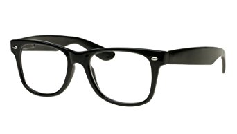 Goson Vintage Wayfarer Style Hipster Nerd Clear Lens Glasses