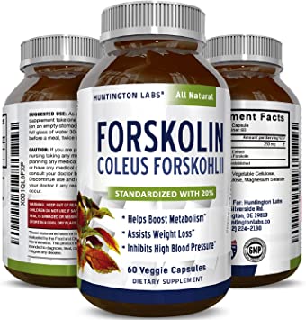 California Products Pure Forskolin Supplement Highest Grade Weight Loss Supplement Diet Pills Boosts Energy for Women & Men 60 Capsules