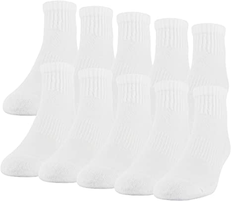 Gildan Men's Active Cotton Ankle Socks, 10-Pairs