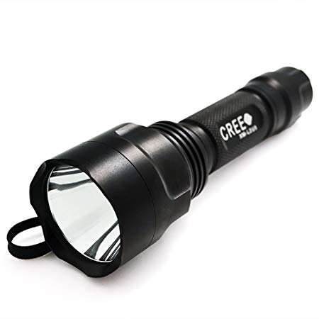 [Upgrade Version] Latest CREE XP-L HI V3 Super-bright LED Flashlight, Forrader C8 Water-Resistant, 5 Light Modes, Mode Memory Function, Powerful LED Tactical Torch (Flashlight Only)