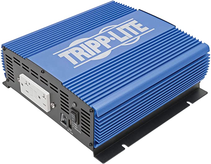 Tripp Lite 2000W Power Inverter, Medium-Duty Power Inverter with 2 AC 1 USB Outlets, 2.0A Battery Cables (Pinv2000)