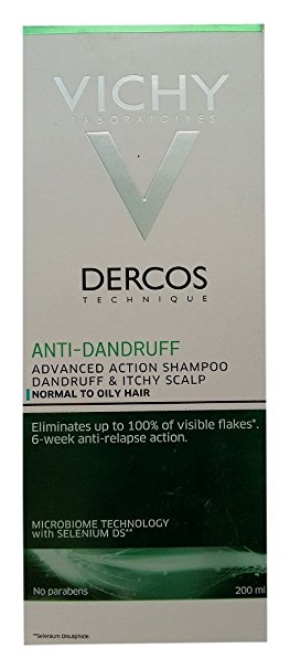 Vichy Dercos Anti-Dandruff Treatment Shampoo for Normal to Oily Hair (200ml)