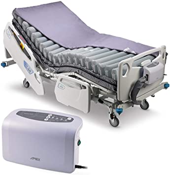 Apex Medical Domus Auto- 8" Weight Sensing Technology Alternating Mattress - Automatic Pressure Adjustment - Cell-on-Cell Design - Pressure Ulcer Prevention- Fits Hospital Bed