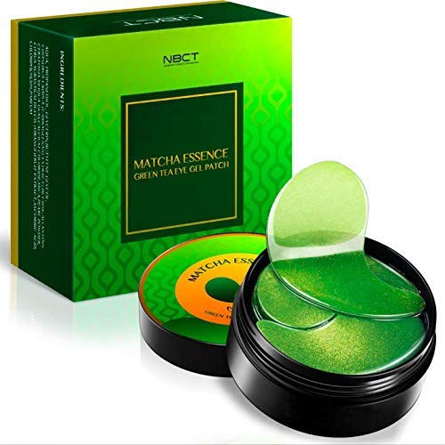 NBCT Under Eye Patches, Matcha Essence Collagen Anti-Wrinkle Pads, Green Tea Eye Gel Patch - 60 Patches