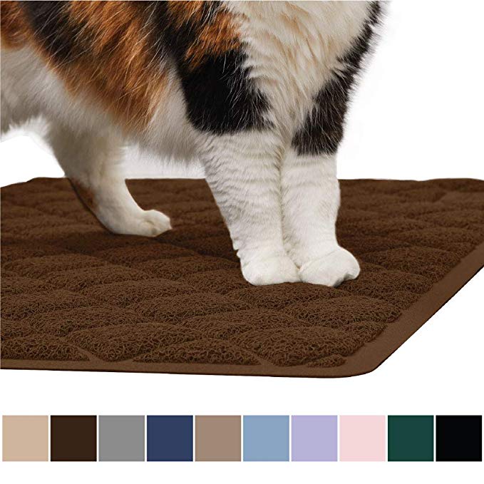 Gorilla Grip Original Premium Durable Cat Litter Mat, XL Jumbo, No Phthalate, Water Resistant, Traps Litter from Box and Cats, Scatter Control, Mats Soft on Kitty Paws, Easy Clean Mats
