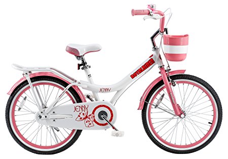 Royalbaby Jenny Princess Pink Girl's Bike with Kickstand and Basket, Perfect Gift for Kids, 20 inch wheels