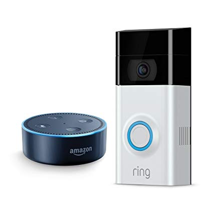 Ring Video Doorbell 2   Echo Dot (2nd Generation) - Black