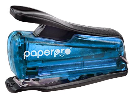 PaperPro inJOY 12 Reduced Effort Nano Mini Stapler, 12 Sheets, Blue (1812)