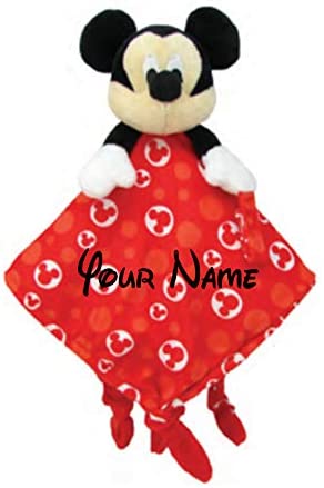 Personalized Disney Mickey Mouse Baby Snuggle Blanky Blanket - 14 Inches