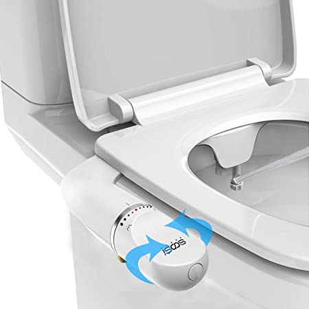 Tushy Bidet,Soosi Ultra Slim Self Cleaning Dual Nozzle (Frontal Rear/Feminine Wash) Fresh Cold Water Bidet Toilet Seat Attachment Non-Electric BidetsToilet Front and Rear Adjustable Water Pressure &Temperature