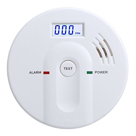 Dalanpa CO Detector Carbon Monoxide Alarm with LCD Digital Display Battery Operated