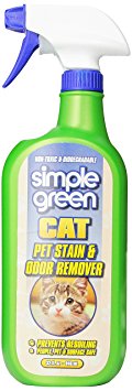 SIMPLE GREEN 432101 Cat Stain and Odor Remover Trigger for Pets, 32-Ounce