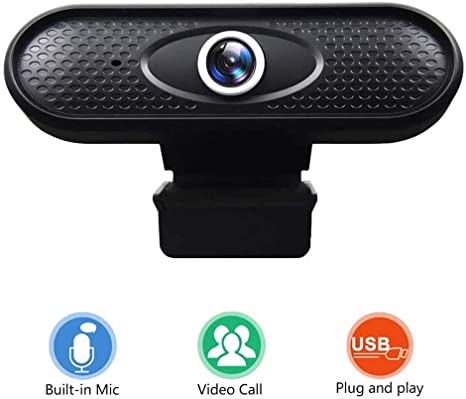 Webcam 720P HD Streaming Web Camera with Noise Reduction Microphone Widescreen USB PC Webcam for Video Calling, Recording, Conferencing,Gaming, Auto Focus Webcam Available Pro Streaming.
