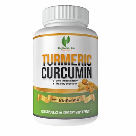 Turmeric Curcumin Supplement with Bioperine 1000 Mg Daily 120 Veggie Capsules 95 Turmeric Curcumin for Maximum Potency 500 Mg Per Capsule 60 Day Herbal Dietary Supplement Supply