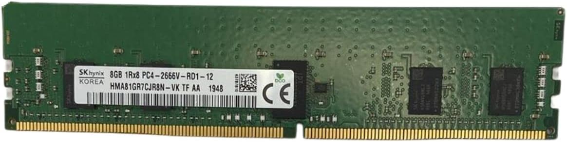 SK HYNIX 8GB HMA81GR7CJR8N-VK DDR4-2666 ECC RDIMM 1Rx8 PC4-21300V-R CL19 Server Memory