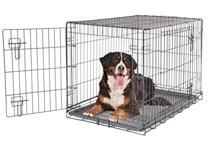 Dogit 2 Door Wire Cage/Home, 122.5 x 74.5 x 80.5 cm, Black