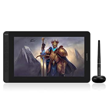 HUION Kamvas 13 Pen Display Graphic Drawing Tablet Tilt Function Battery-Free Stylus 8192 Pen Pressure 13.3inch 120% sRGB (Black)