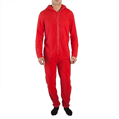 Bioworld Red Devil Union Suit with Light Up Horns, Zipper and Tail