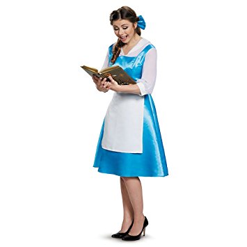 Belle Blue Dress Adult Costume, Womens, Large 12-14