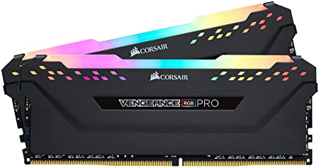 Corsair VENGEANCE RGB PRO 16GB (2x8GB) DDR4 3600 (PC4-28800) C16 Desktop memory – Black