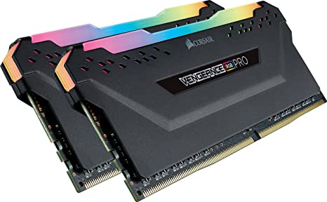 Corsair Vengeance RGB PRO 16GB (2x8GB) DDR4 3600MHz C18 LED Desktop Memory, Black