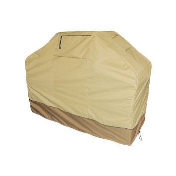 Summates Cart BBQ Grill Cover Barbecure Cover (58 in.L x 24 in.W x 48 in.H)，Tan