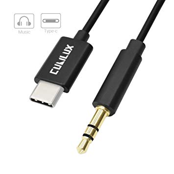 USB C AUX Cord for Pixel 2 XL, USB-C Male to 3.5mm Male Cable for Car Aux Audio Stereo, C Type Speaker Cable for Google Pixel 3 XL Samsung Galaxy S9 S8 Note 9 8 HTC U12 U11 Moto Z2, Black 4FT