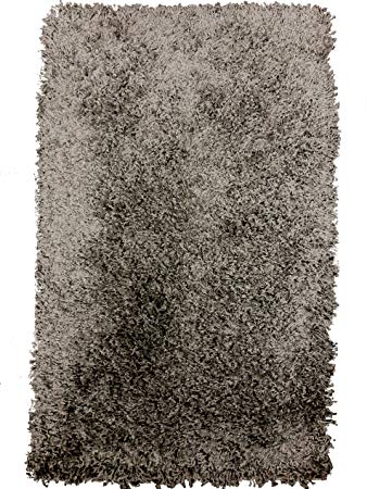 SuperRugStore Shaggy Thick Modern Luxurious Silver Grey Rug High Pile Long Pile Soft Pile Anti Shedding Available in 9 Sizes (66cm x 230cm 2ft 2" x 7ft 6" (runner))