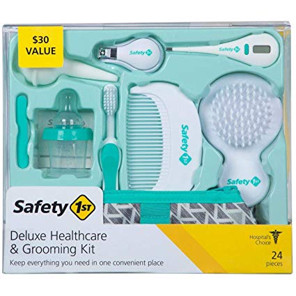 Safety 1st Deluxe Healthcare & Grooming Kit, Pyramids Aqua, Pyramids Aqua, One Size