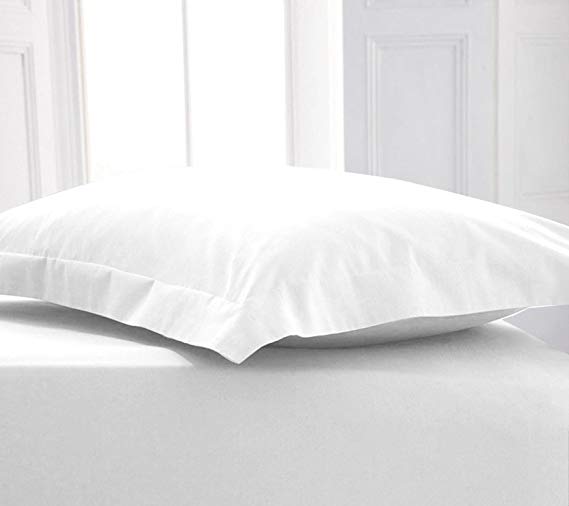 Egyptian Cotton 200 Thread Count Oxford Pillowcases | Sleep&Beyond (White, Pair Pack)