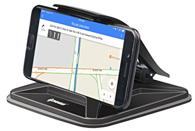 IPOW Universal Sticky Car NonSlip Dashboard Pad Phone Mount GPS Holder Table Stand With Spring Loaded Clamp