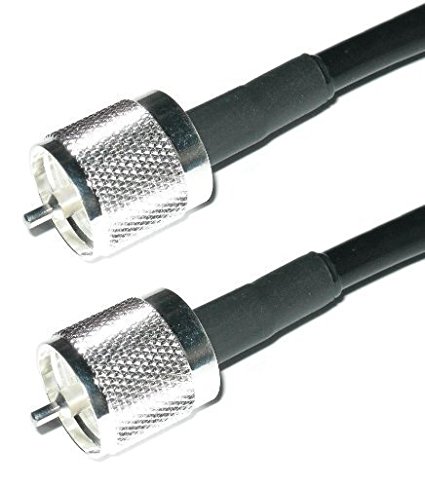 USA Made PL-259 Improved Double Shielded RG-58u for FireStik Antenna K-8A 18-Foot Single CB/Ham Coax Cable
