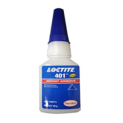 Loctite 401 Super Glue Instant Adhesive -20G - Sticks Metal, Rubber, Ceramic General Purpose. Low Viscosity. Ideal for Use On Porous Substrates.