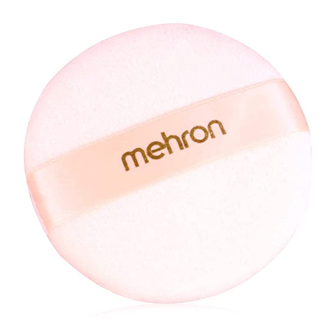 Mehron Makeup Round Professional Makeup Powder Puff, 3.50"