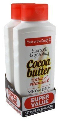 Fruit of Earth Bogo Lotion Cocoa Butter With Aloe & Vitamin-E 11 oz. (Twin Pack)