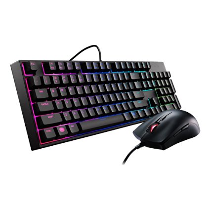 Cooler Master MasterKeys Lite L Gaming Keyboard and Mouse Combo, Mem-chanical Switches and Zoned Brilliant RGB LED lighting (SGB-3040-KKMF1-US)