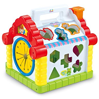 TOYK kids toys Musical Colorful Baby Fun House Many Kinds Of Music Electronic Geometric Blocks Learning Educational Toys - Toys for girls and boys kids or toddlers