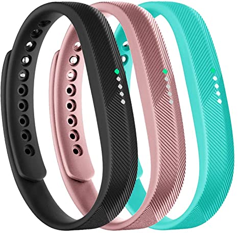 Tkasing Bands Compatible with Fitbit Flex 2 Fitness Tracker,Adjustable Wrist Band Replacement for Fitbit Flex 2 Fitness Smart Watch Small Large Men Women (No Tracker)