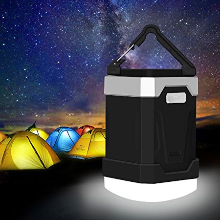 LED Camping Lantern, 13000mAh Power Bank with Phone Charger, 4W IP65 Waterproof Rechargeable Tent Light, 280 Hours of Light from a Single Charge - Portable for Outages, Emergencies, Hurricanes, Hiking
